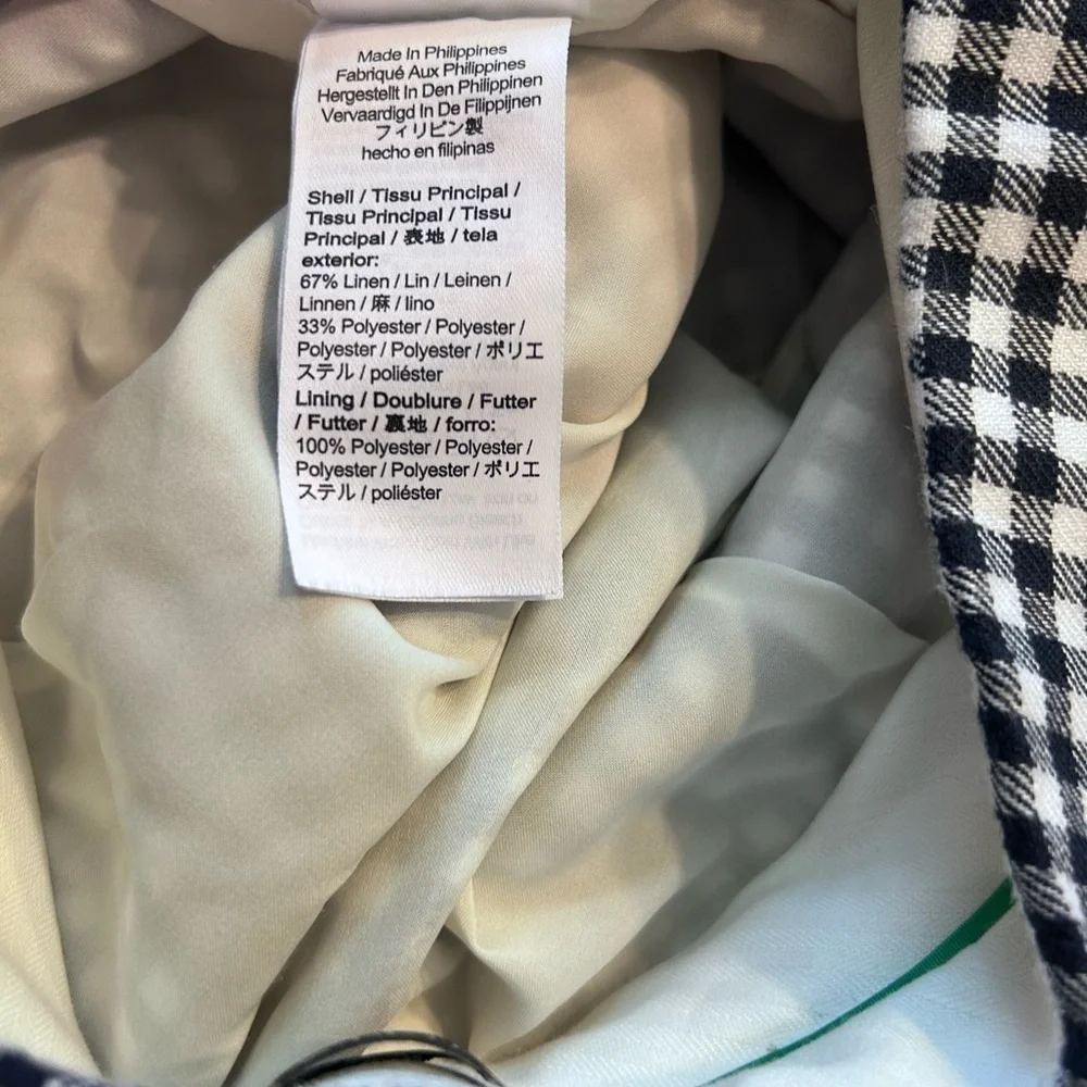 J.Crew, Hayden Kickout Cropped Pant, Size 8 in Gingham